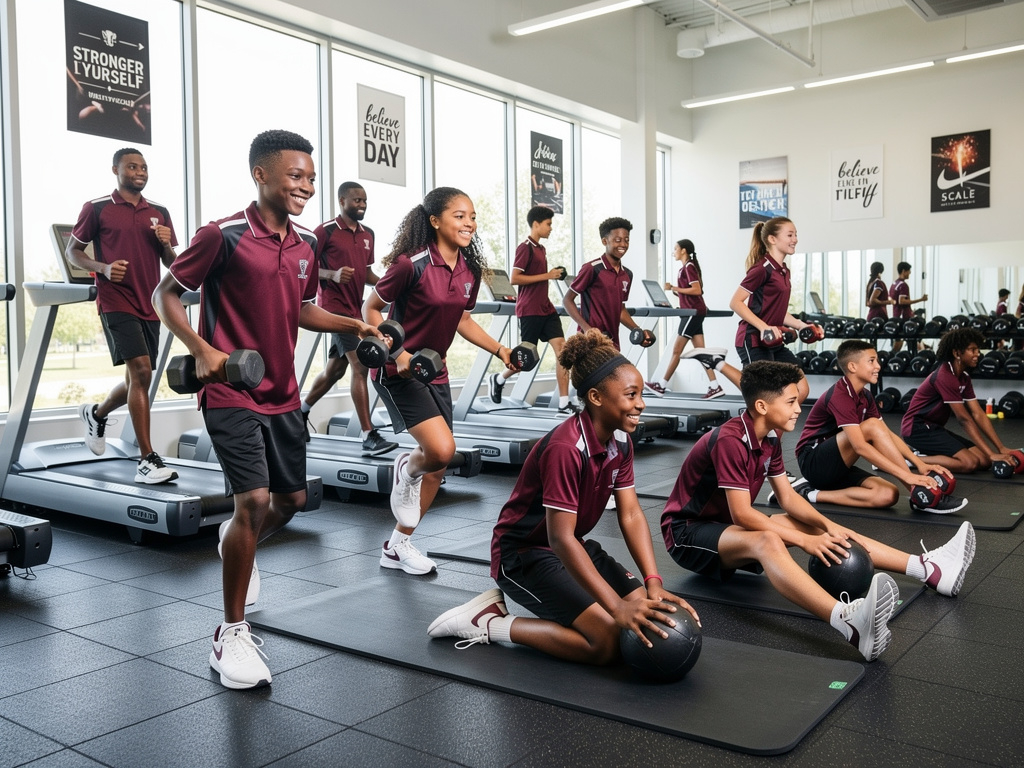 University students working in library